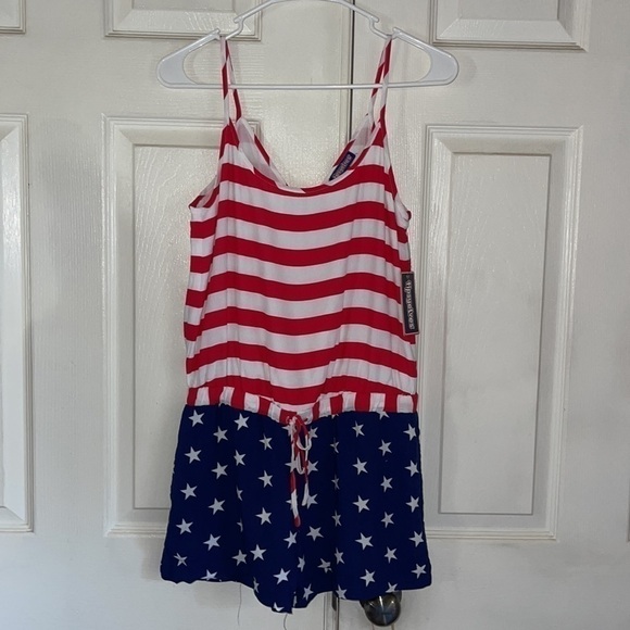NWT Tipsy Elves American Flag Romper - Picture 5 of 10